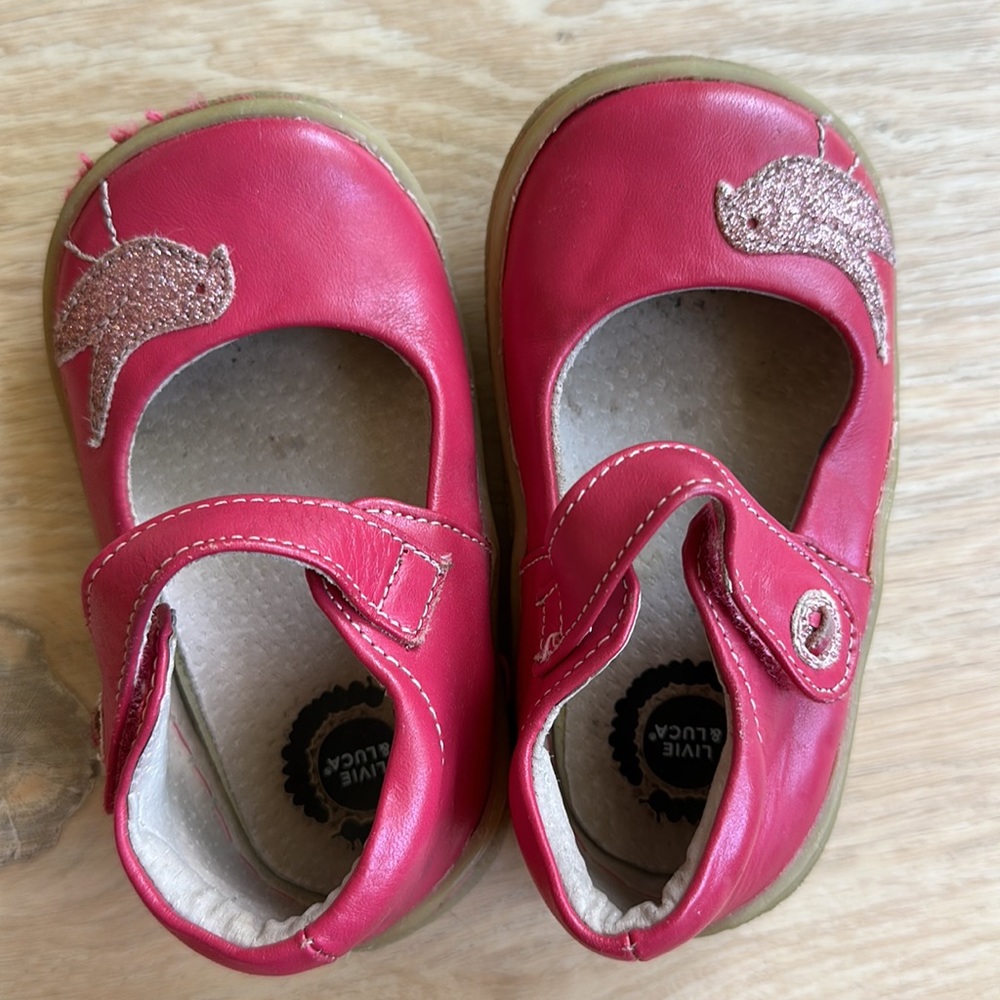 Livie & Luca pink pio pio bird toddler girl shoes - Picture 4 of 6